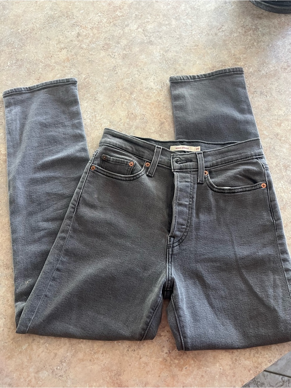 Levi Wedgie Straight Jeans 27x28